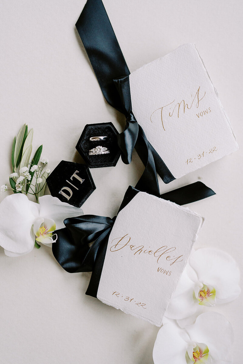 calligraphy work featured - styled wedding shoot